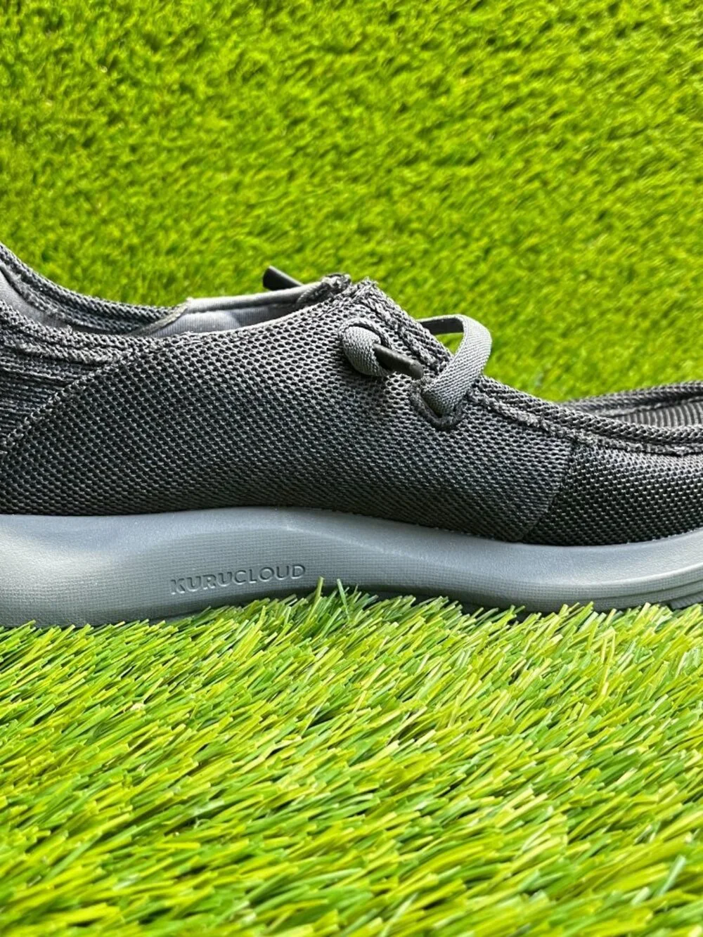 Kuru Draft Rento Mens Size 8 Black‎ Gray Classic Outdoor Walking Slip-On Shoes
